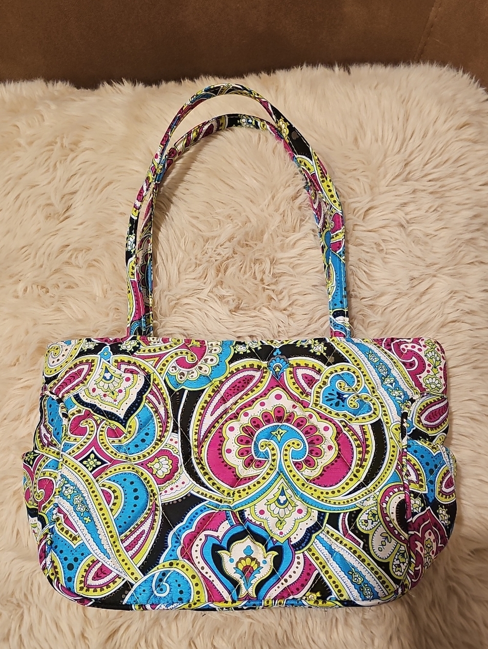 Vera Bradley Silk Collection Tote "Bella Paisley" Limited Edition Retired NWOT